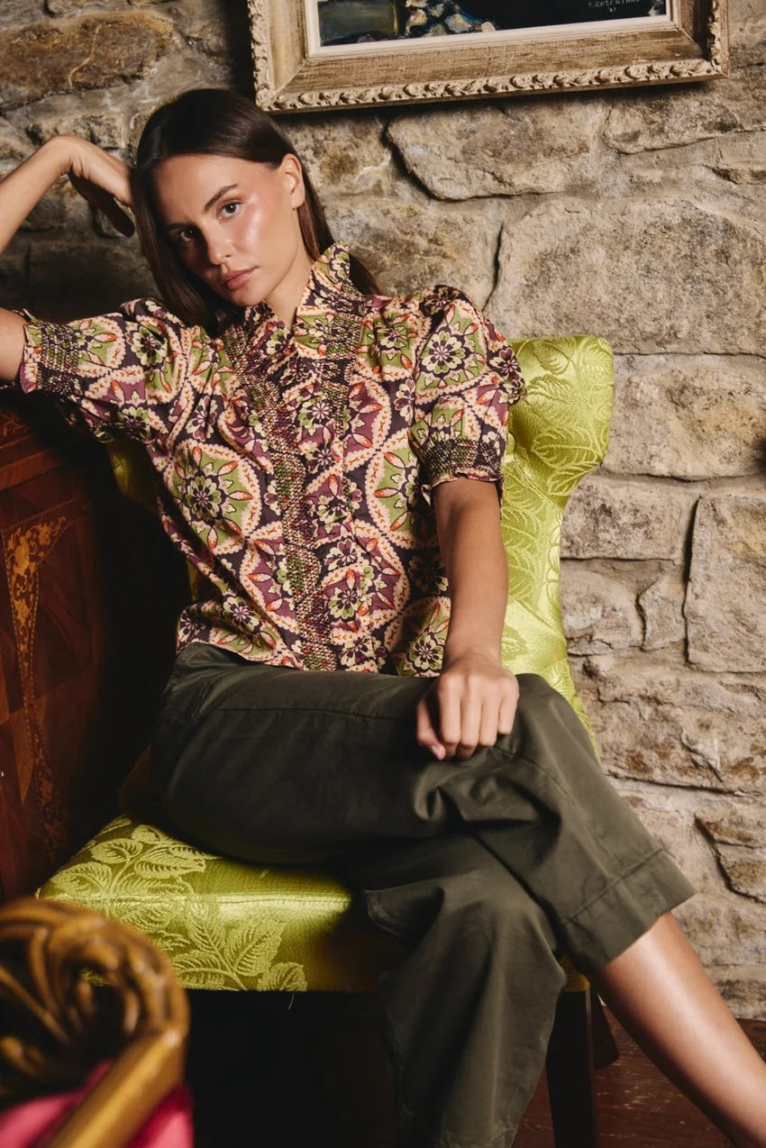 Zuri Blouse Medallion