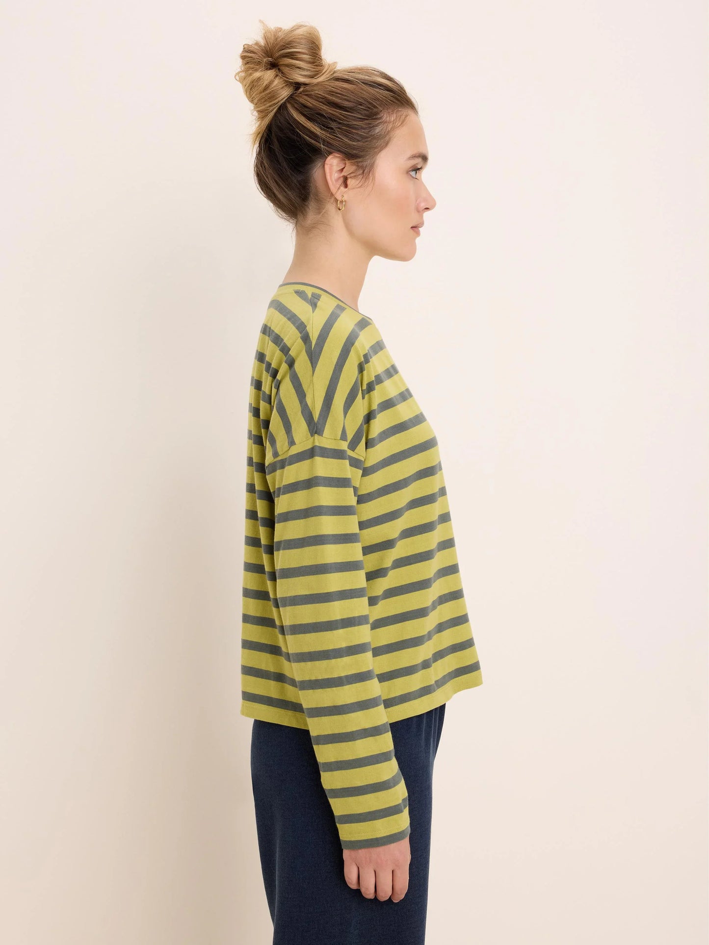 Soft Stripe Tee - Green