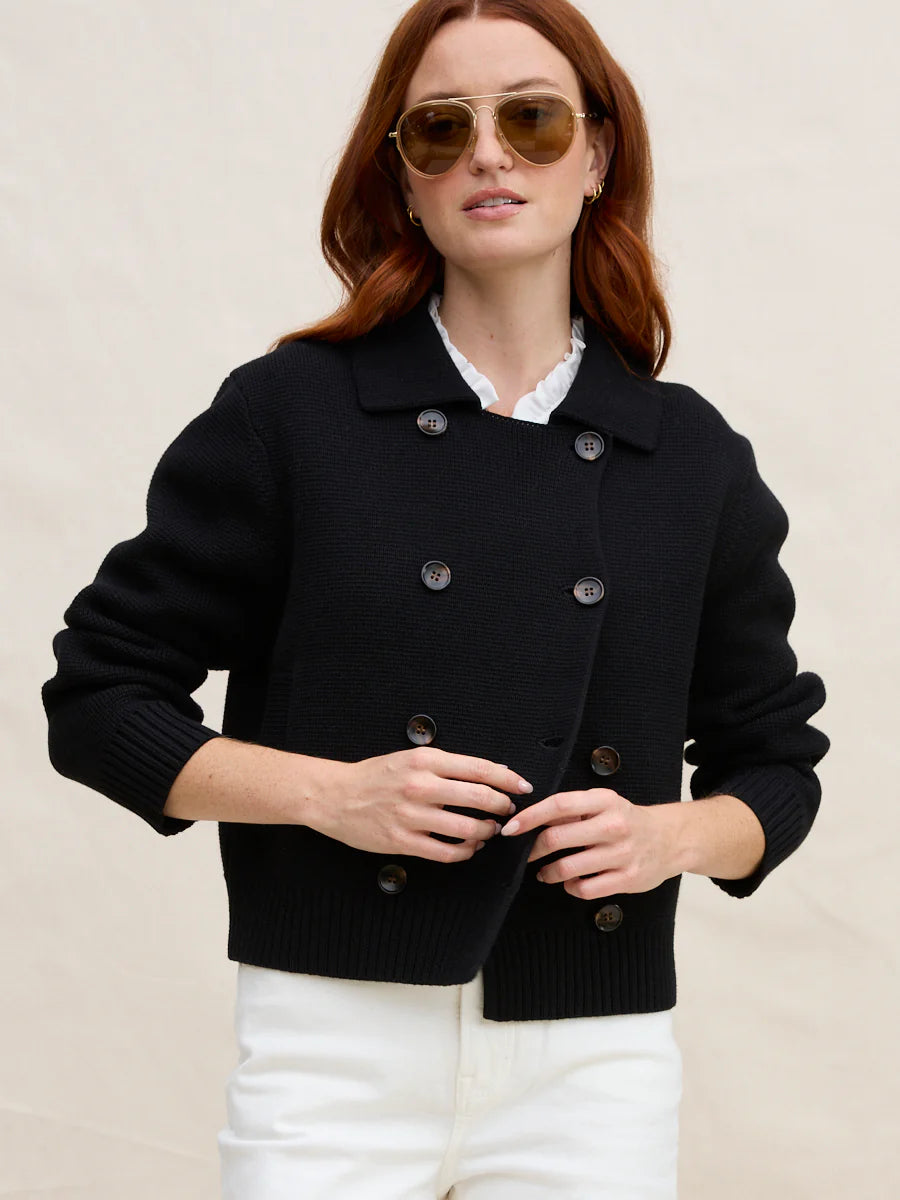 Dylan Double Knit Jacket - Black