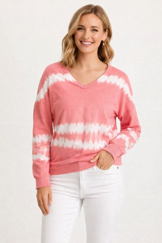 Coral Coast Tie-Dye Pullover