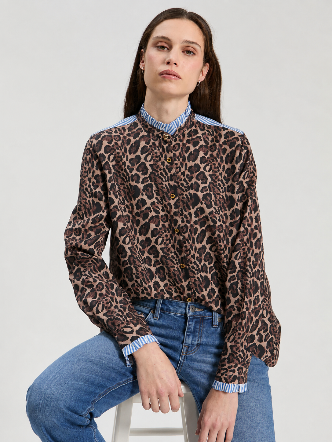 Animal Print with Blue Accents