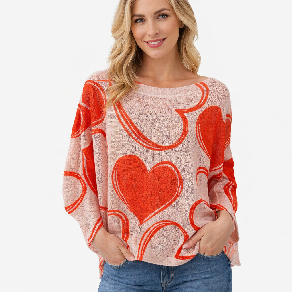 Sweetheart Knit Top One Size
