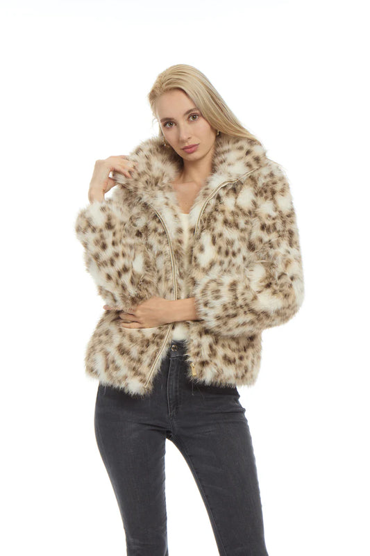 Faux Fur Cheetah Jacket