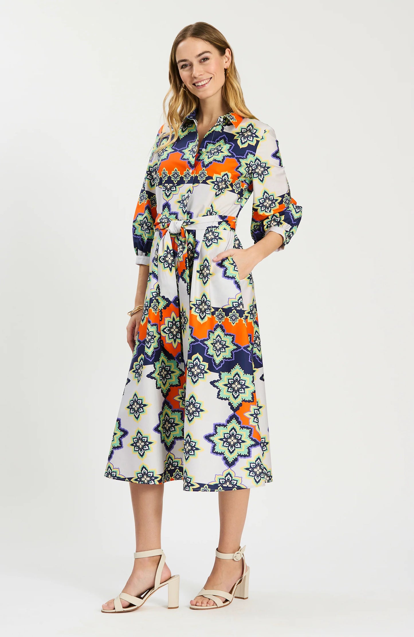 Sloane Mosaic Midi Dress