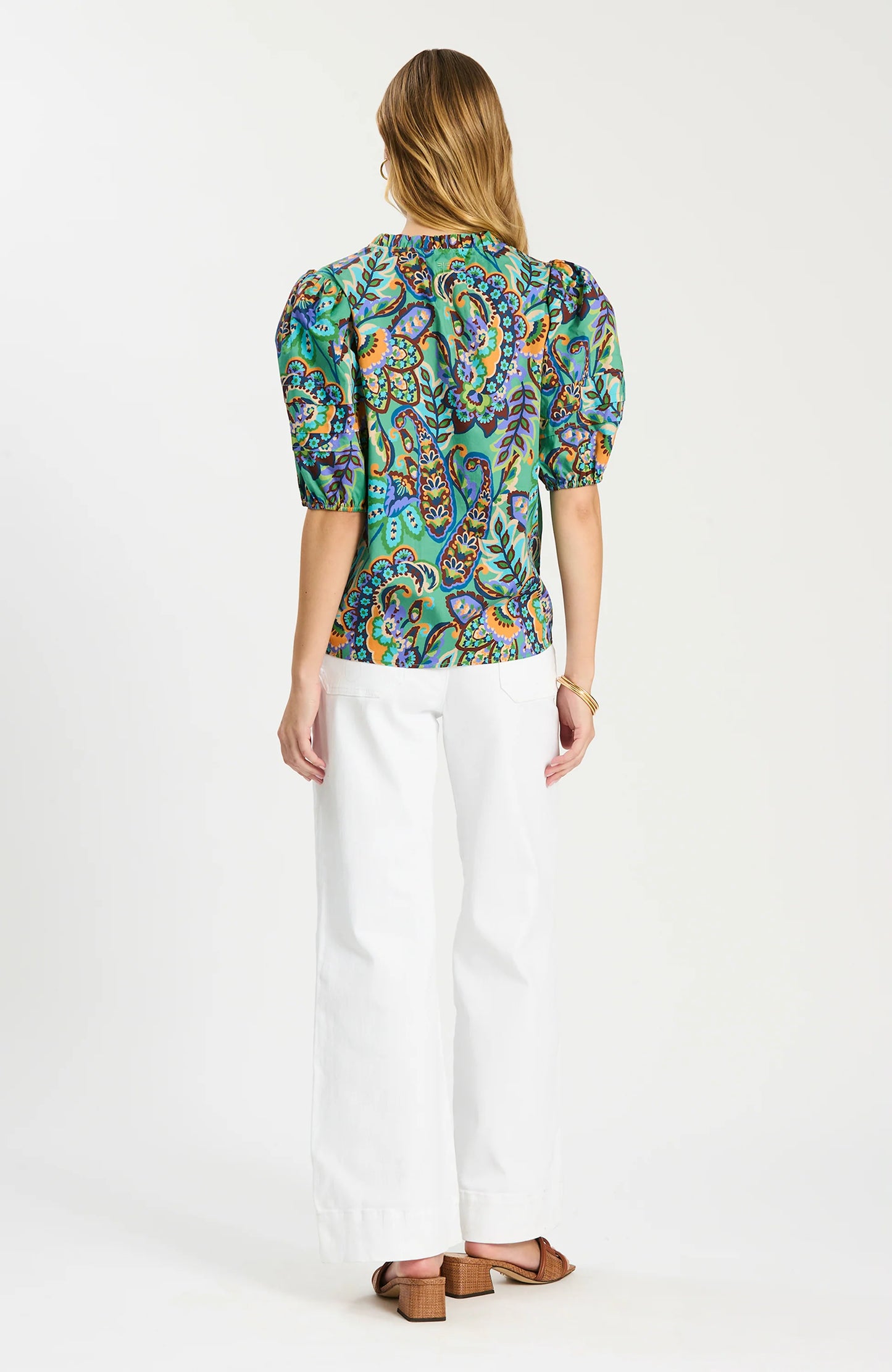 Jenna Cotton Paisley Top