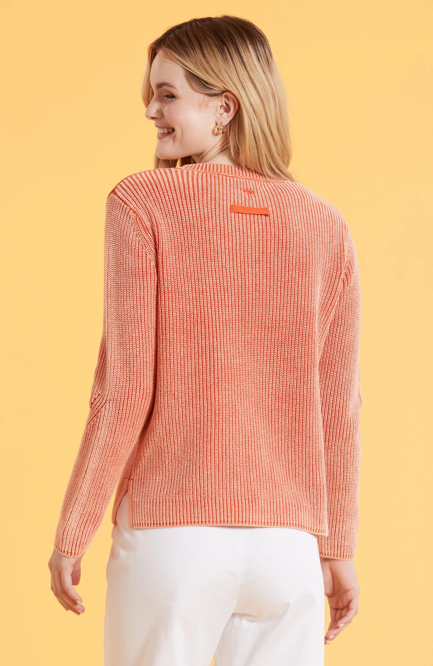 Mineral Wash Shaker Sweater Coral Reef
