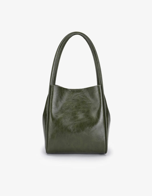 Mini Waxed Olive Bag