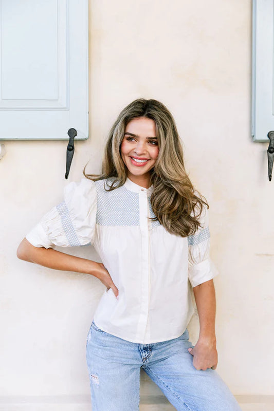 Sutton smocked Blouse