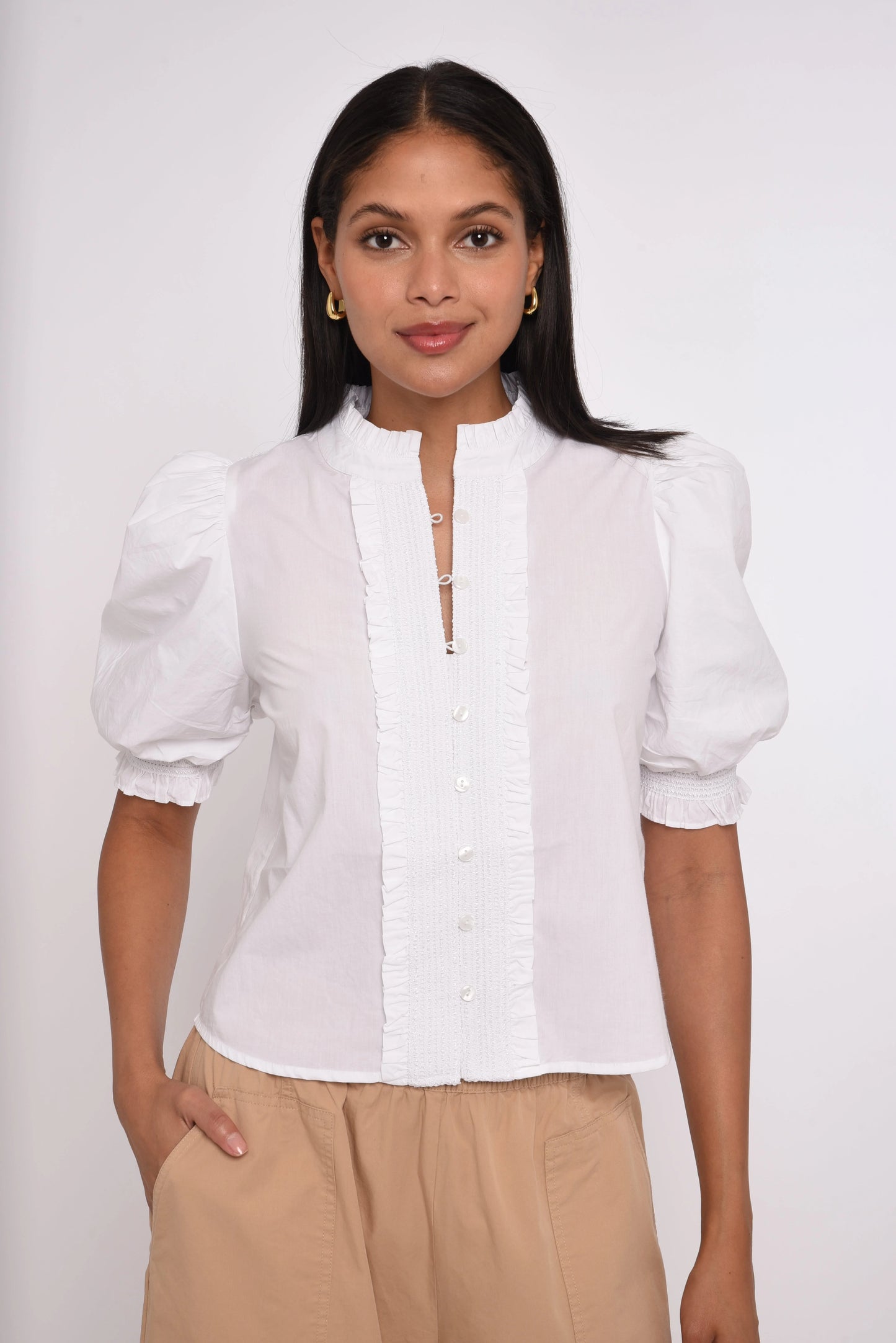 Zina Top White