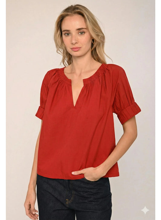 Dawn Top in Tango Red