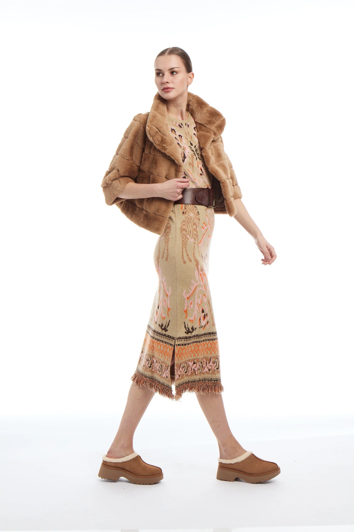 Pamela faux fur crop Jacket