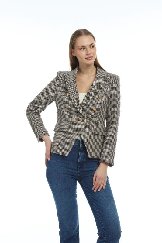 Bianca Houndstooth Blazer