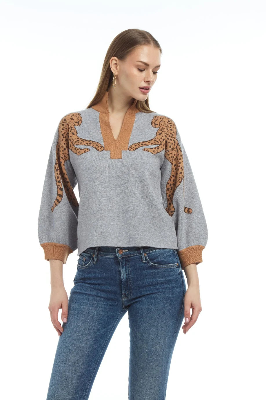 Cheetah Knit Sweater
