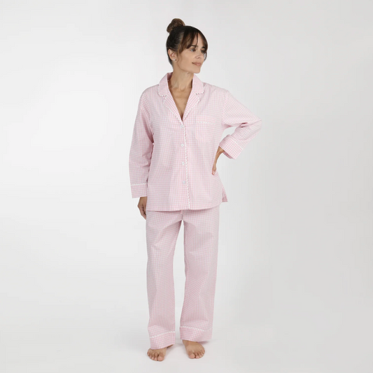 Gingham Cotton Pajama Set