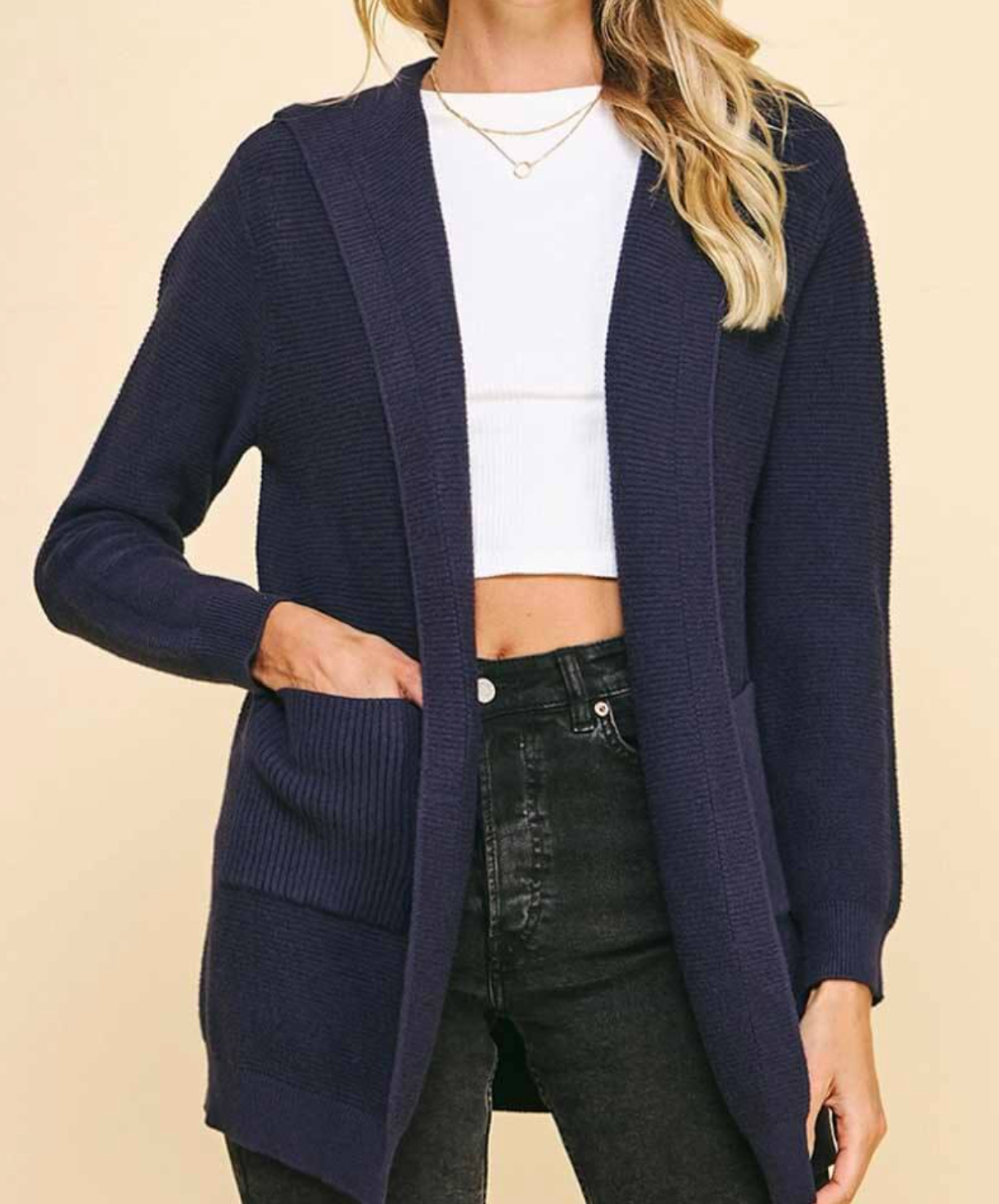 Ribbed Sweater Cardigan