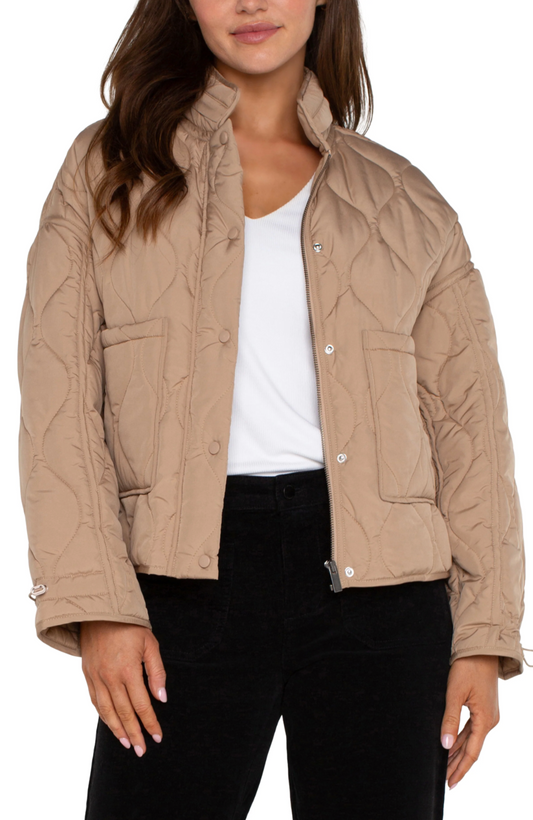 Quilted Zip Up Jacket