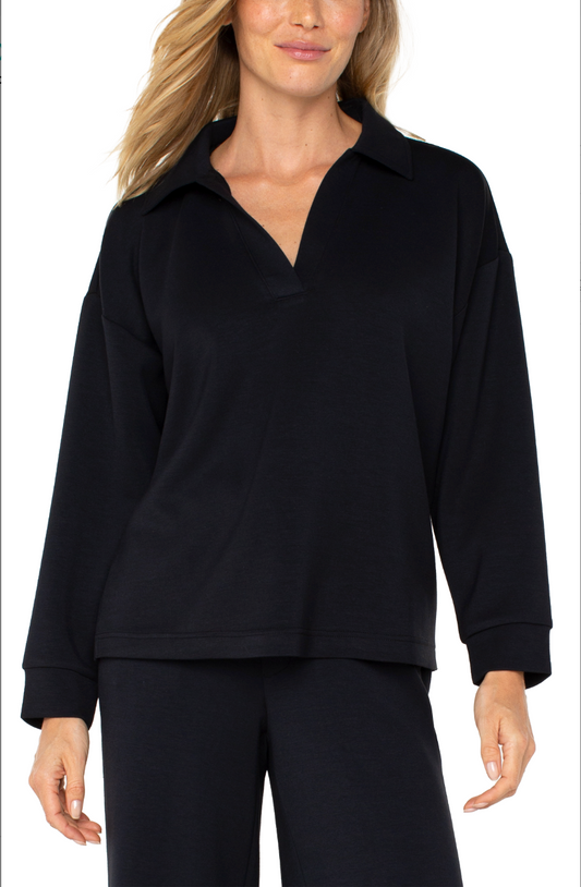 Vneck collar pop over