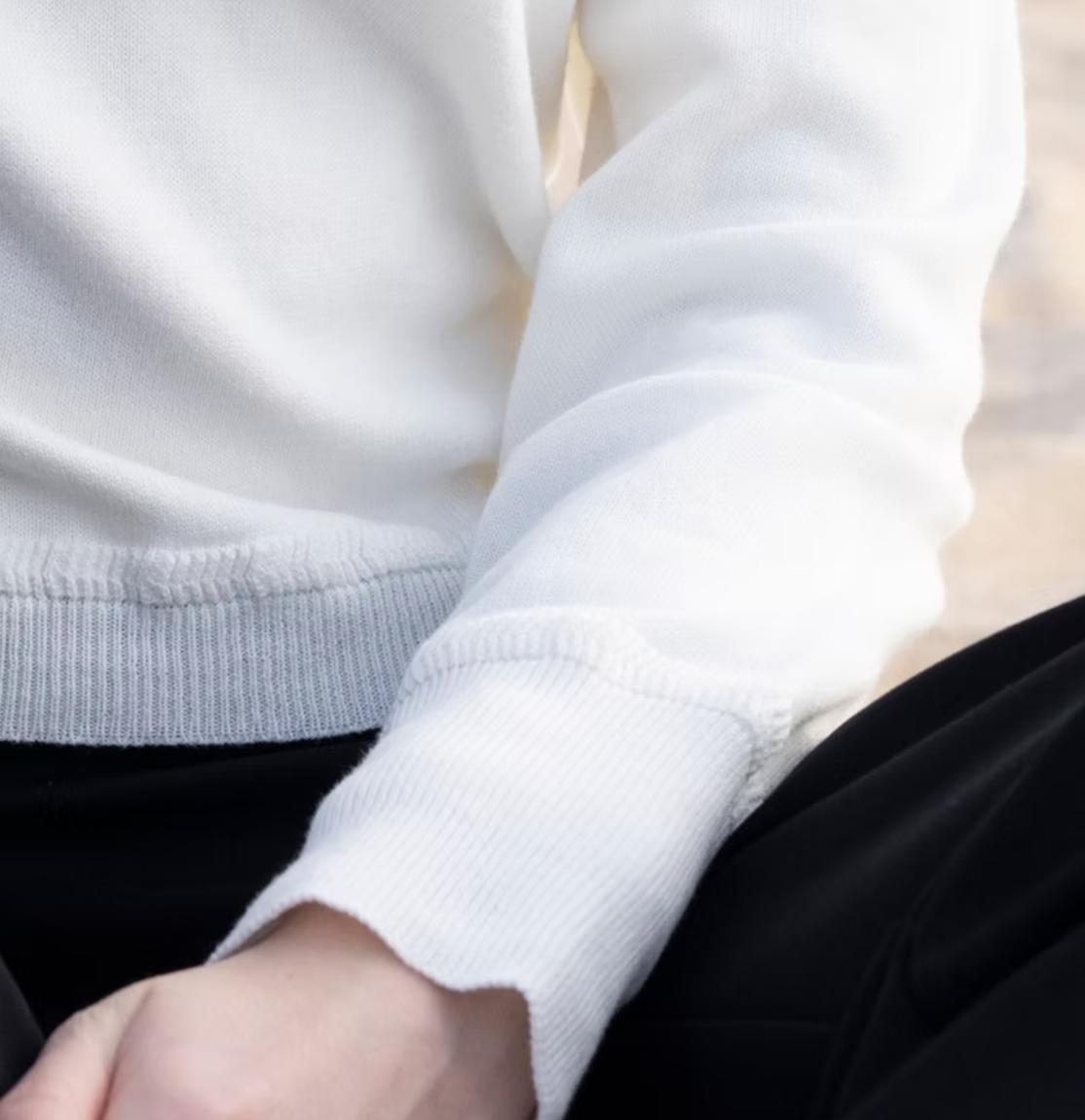Essential Off-White Turtleneck Sweater