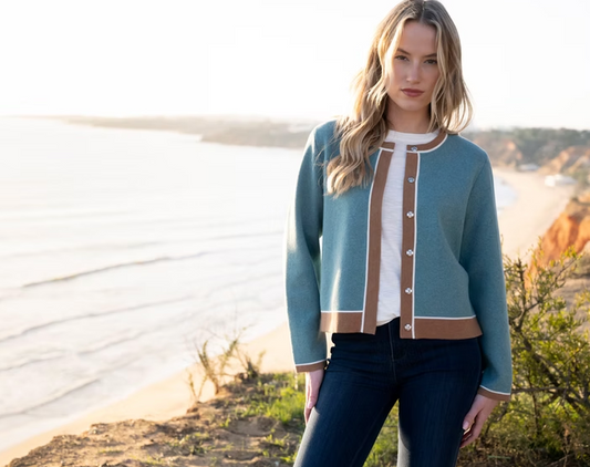 Coastal Colorblock Cardigan