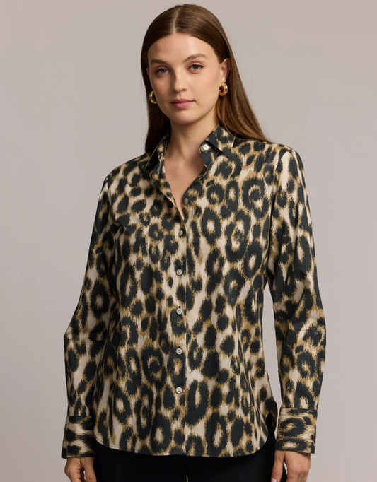 Margot Long Sleeve Animal Print Shirt