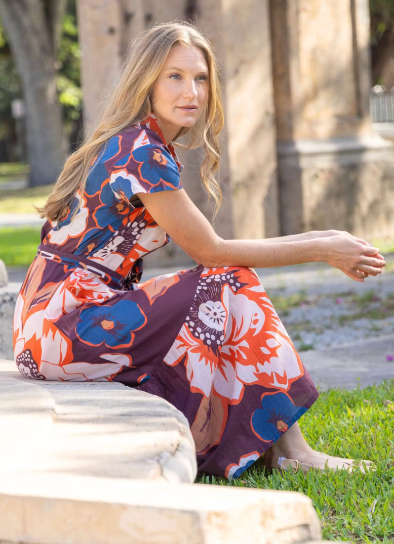 Leti Plum Dress