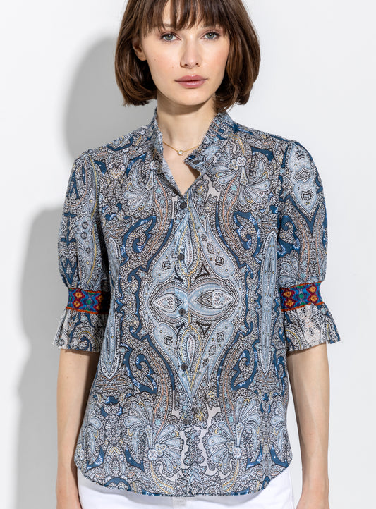 Go Hannah Printed Blouse
