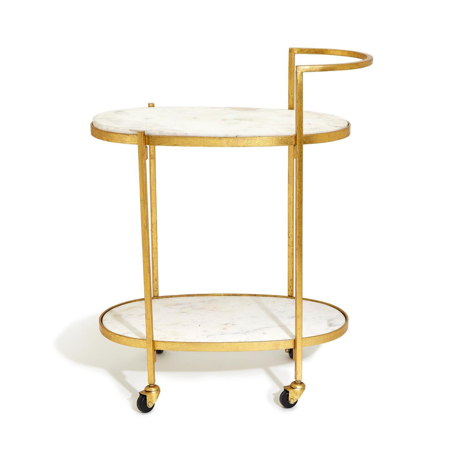 Marble Two Tier Bar Cart