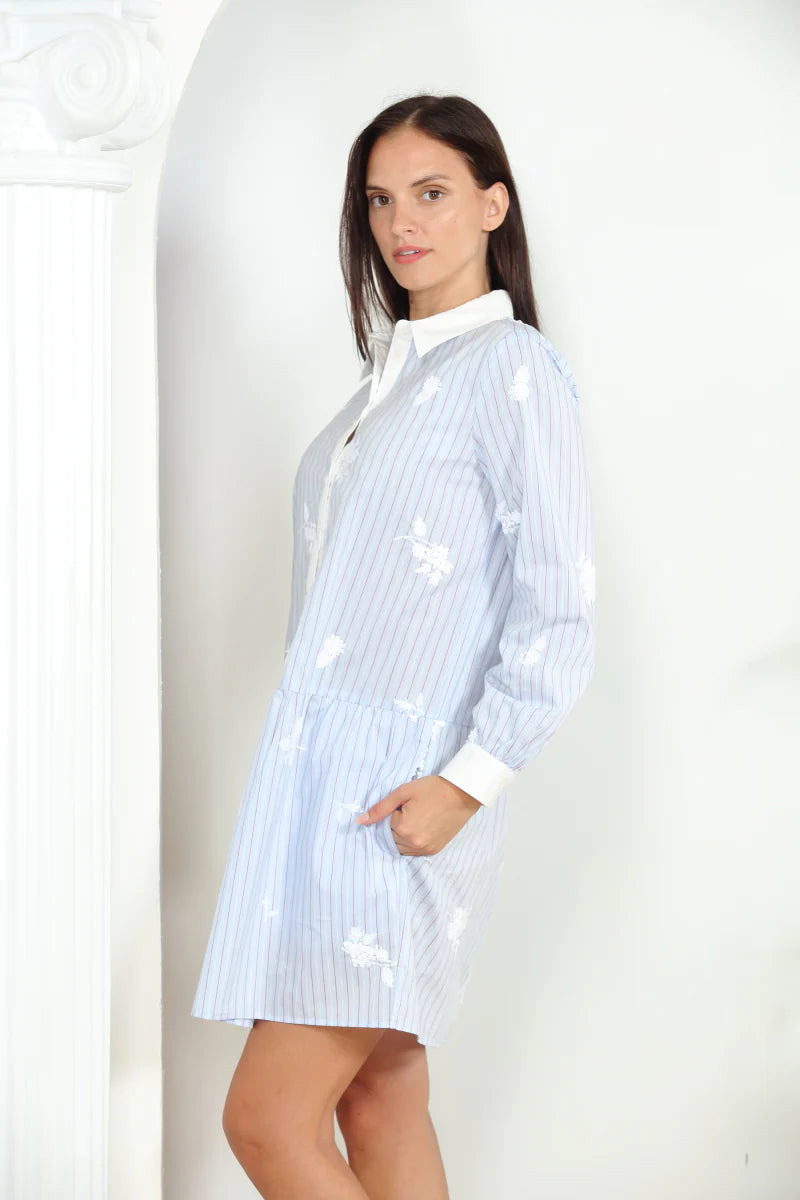 Stripe Shirt Dress