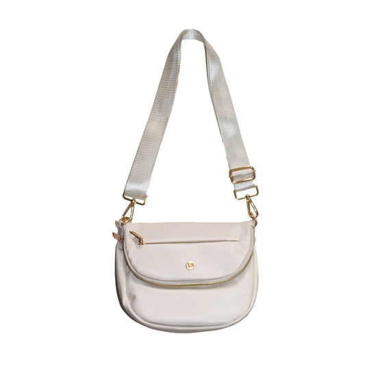Eggshell Nylon Crossbody Bag