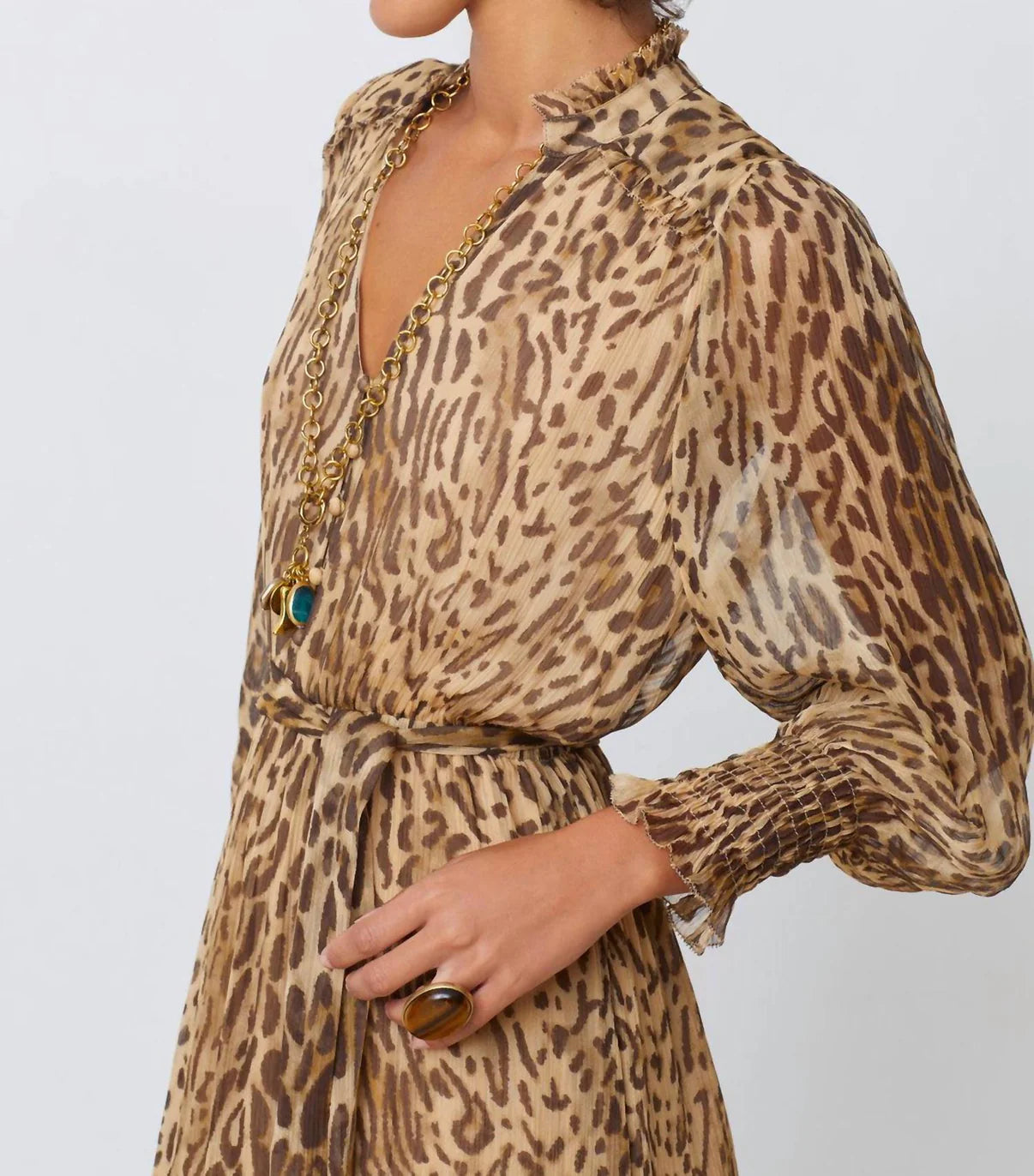 Leopard Print Long Dress