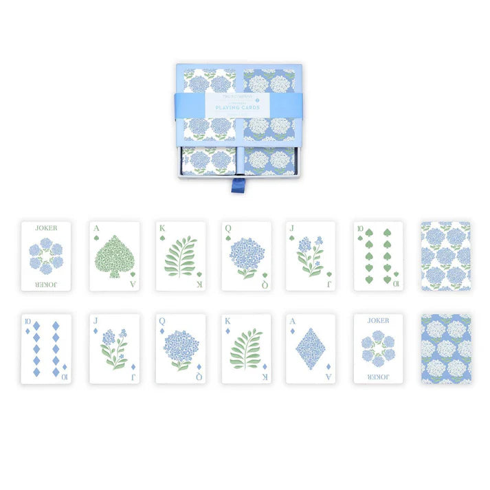 Hydrangea Playing Cards