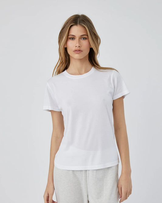 Charlotte Crew Neck Tee White