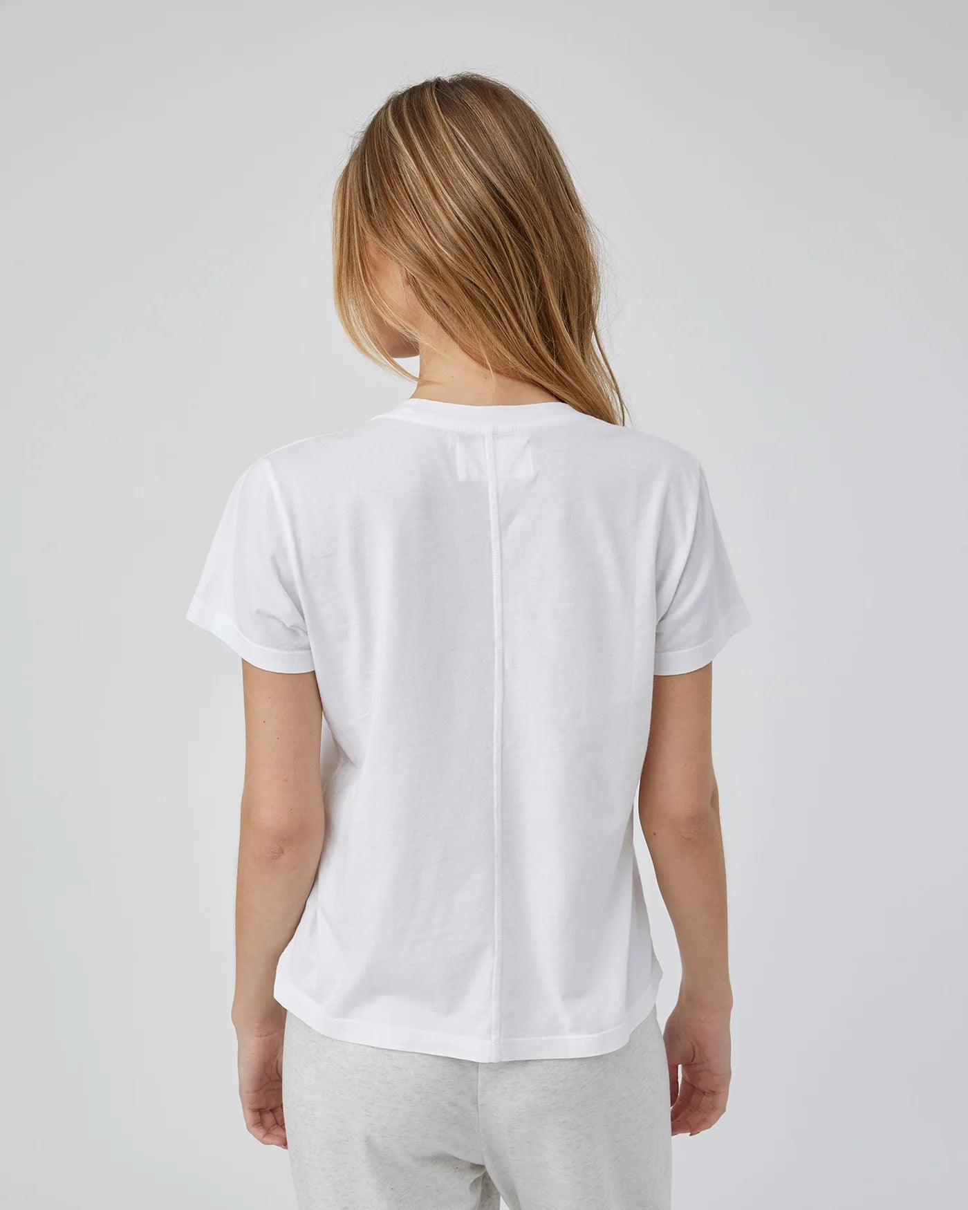 Charlotte Crew Neck Tee White