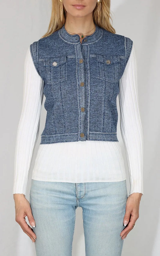 The Soho Denim Vest