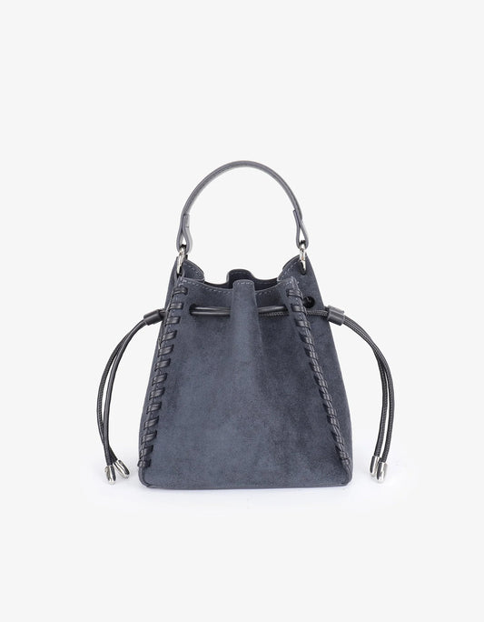 Slate Faux Suede Bag
