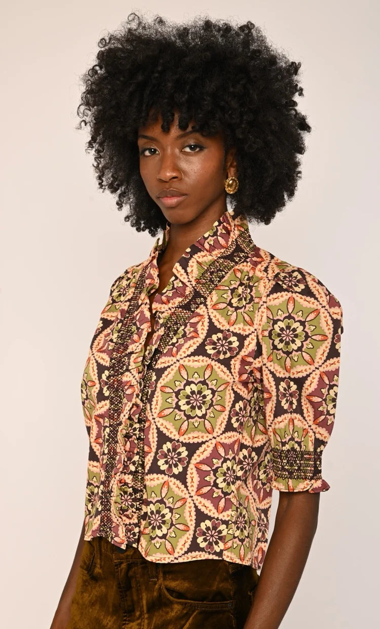 Zuri Blouse Medallion
