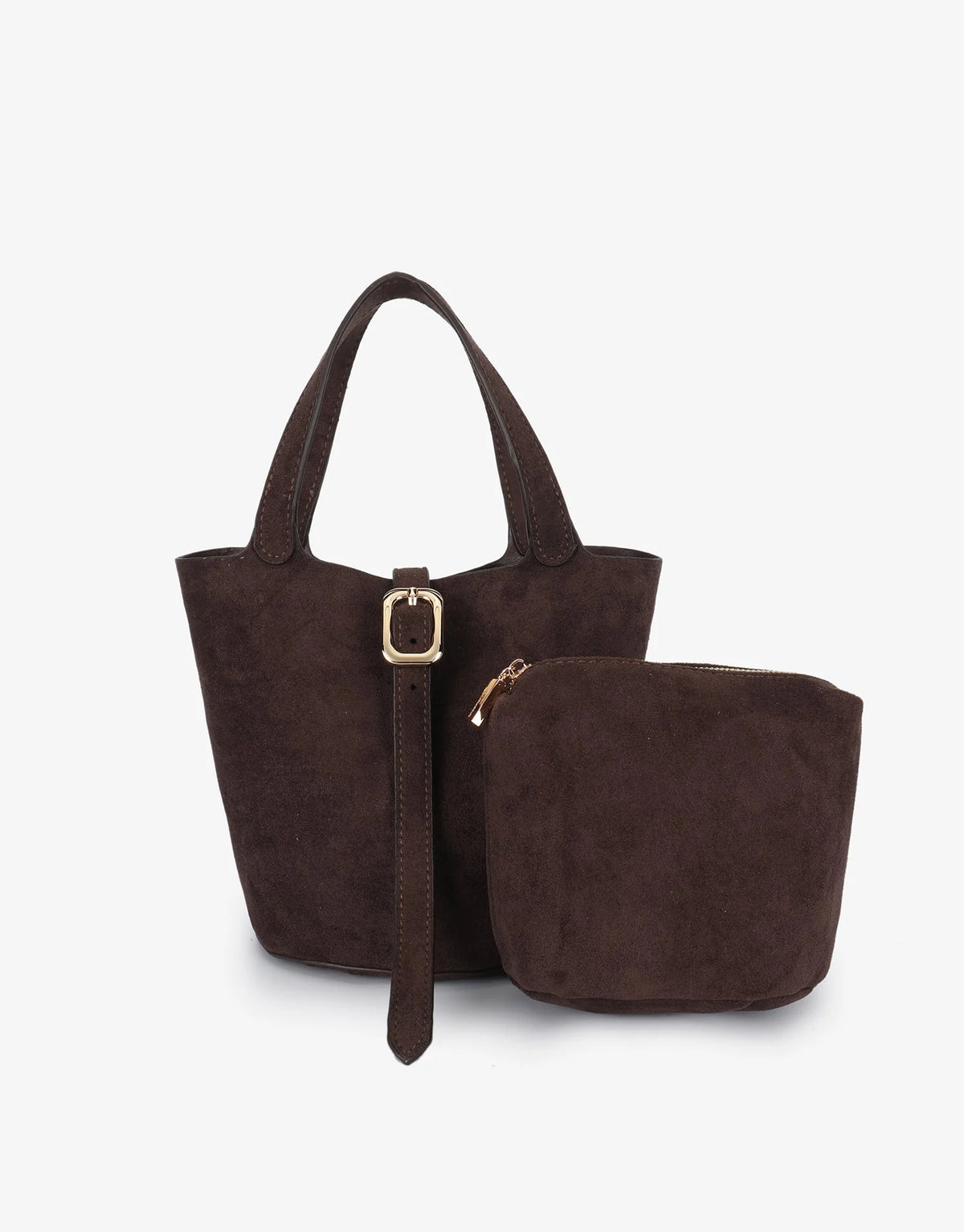 Chocolate Brown Bucket Bag