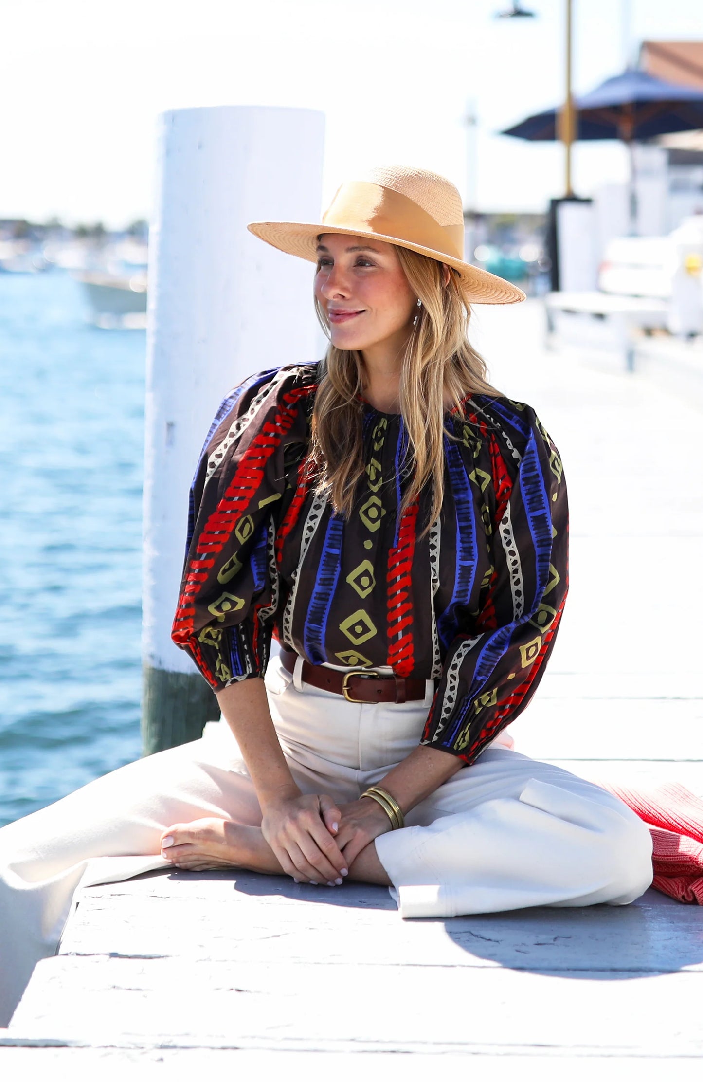 Sarah Rails Stripe Top