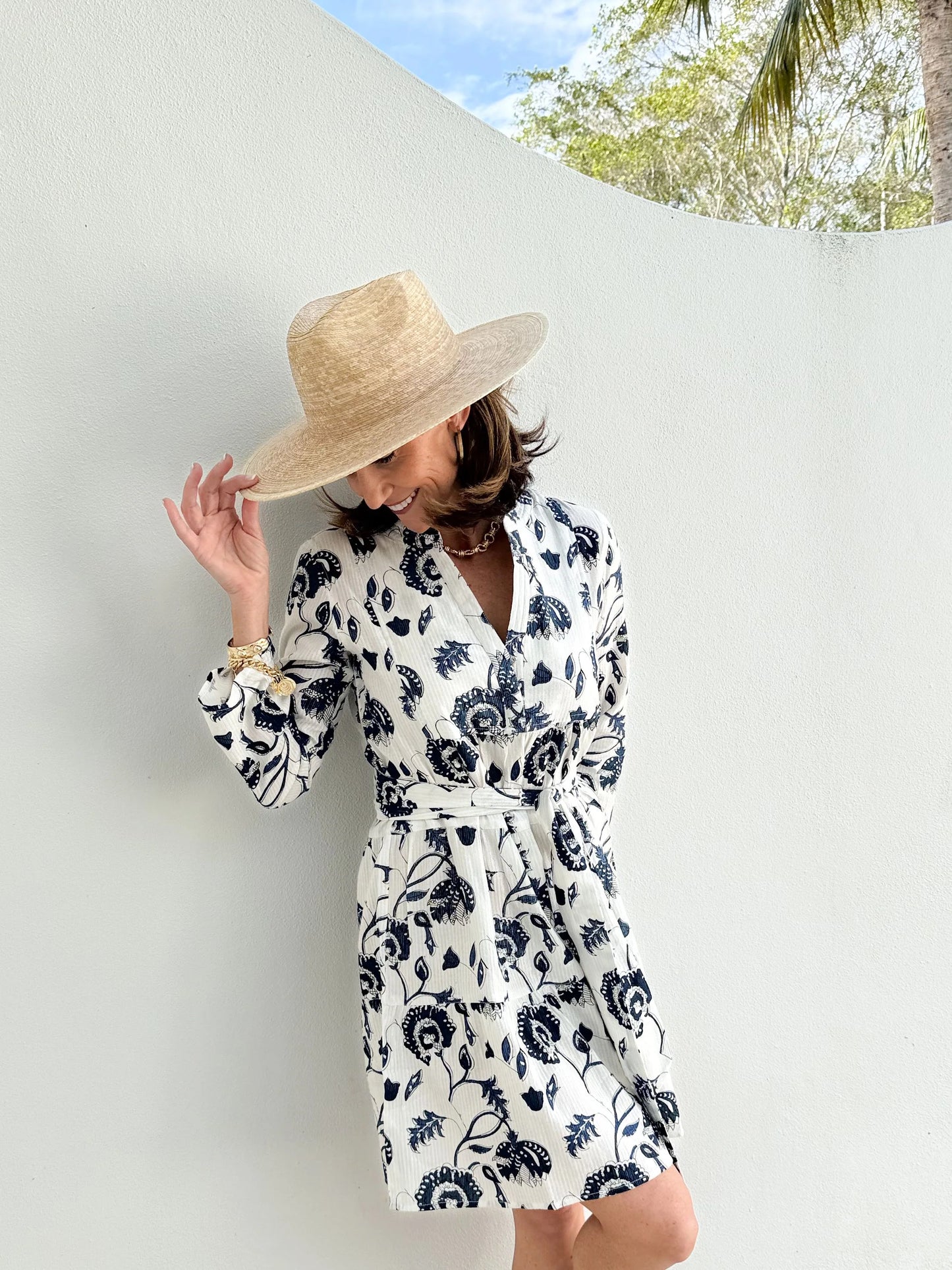 Midnight Garden Tie Dress