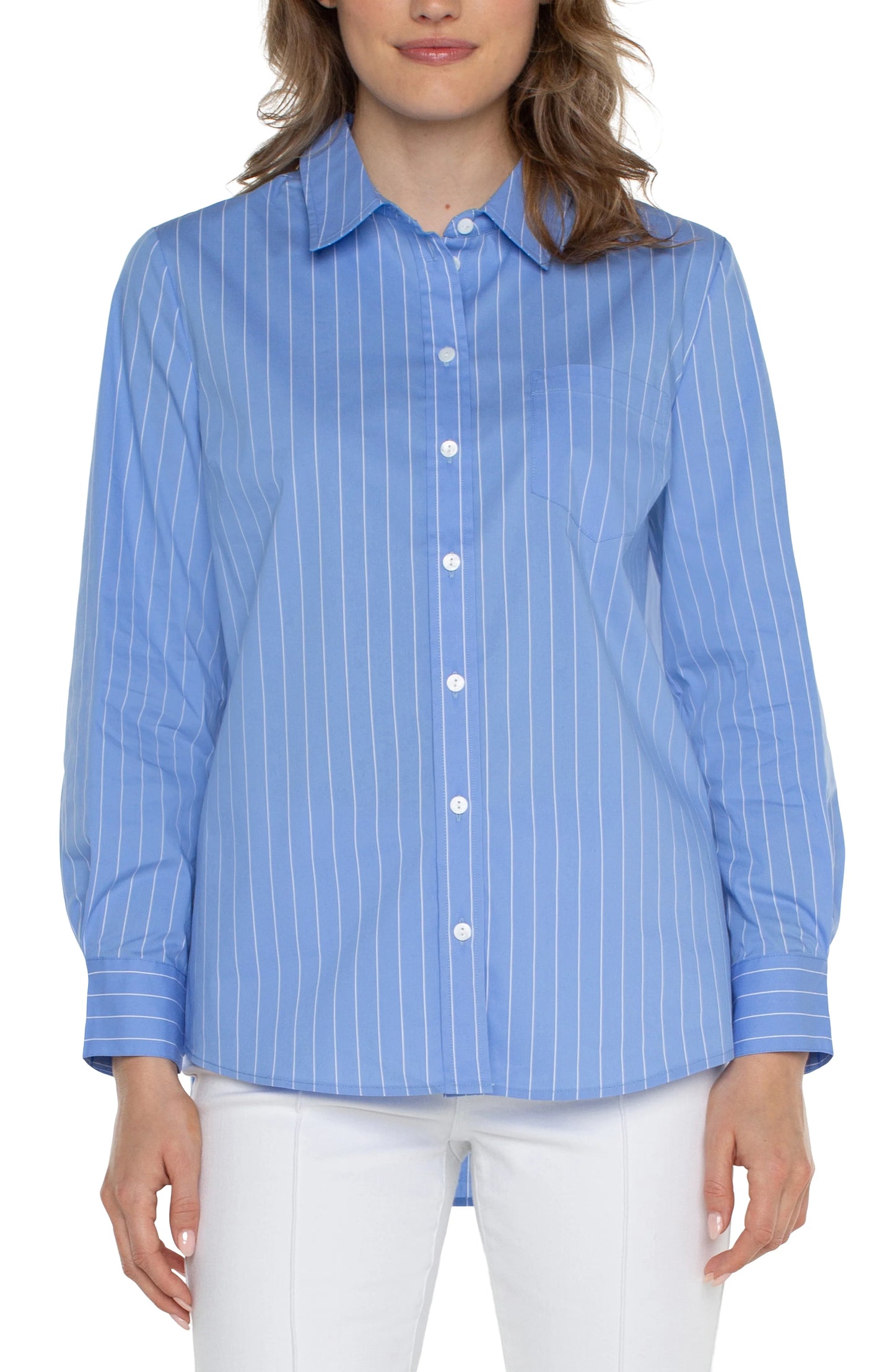 Stripe Front button shirt