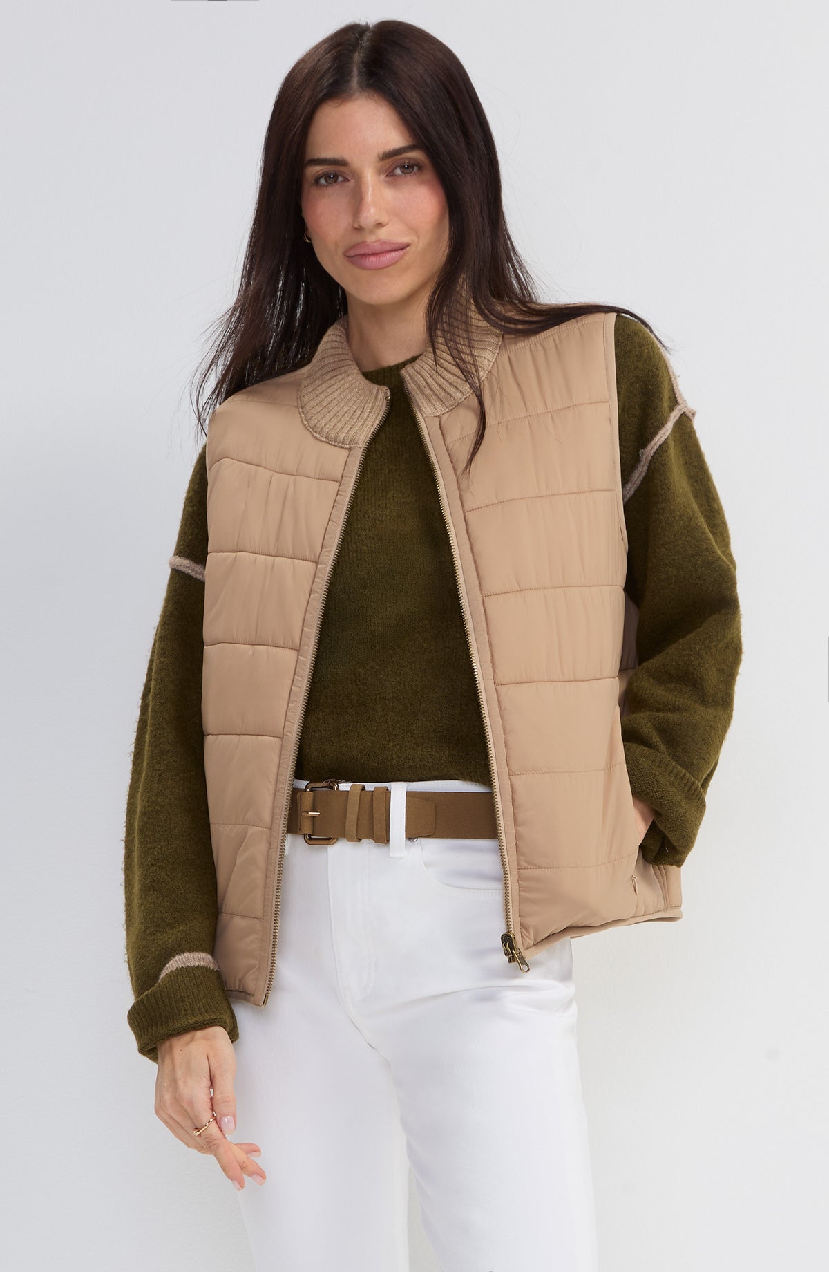 Khaki Reversible Vest