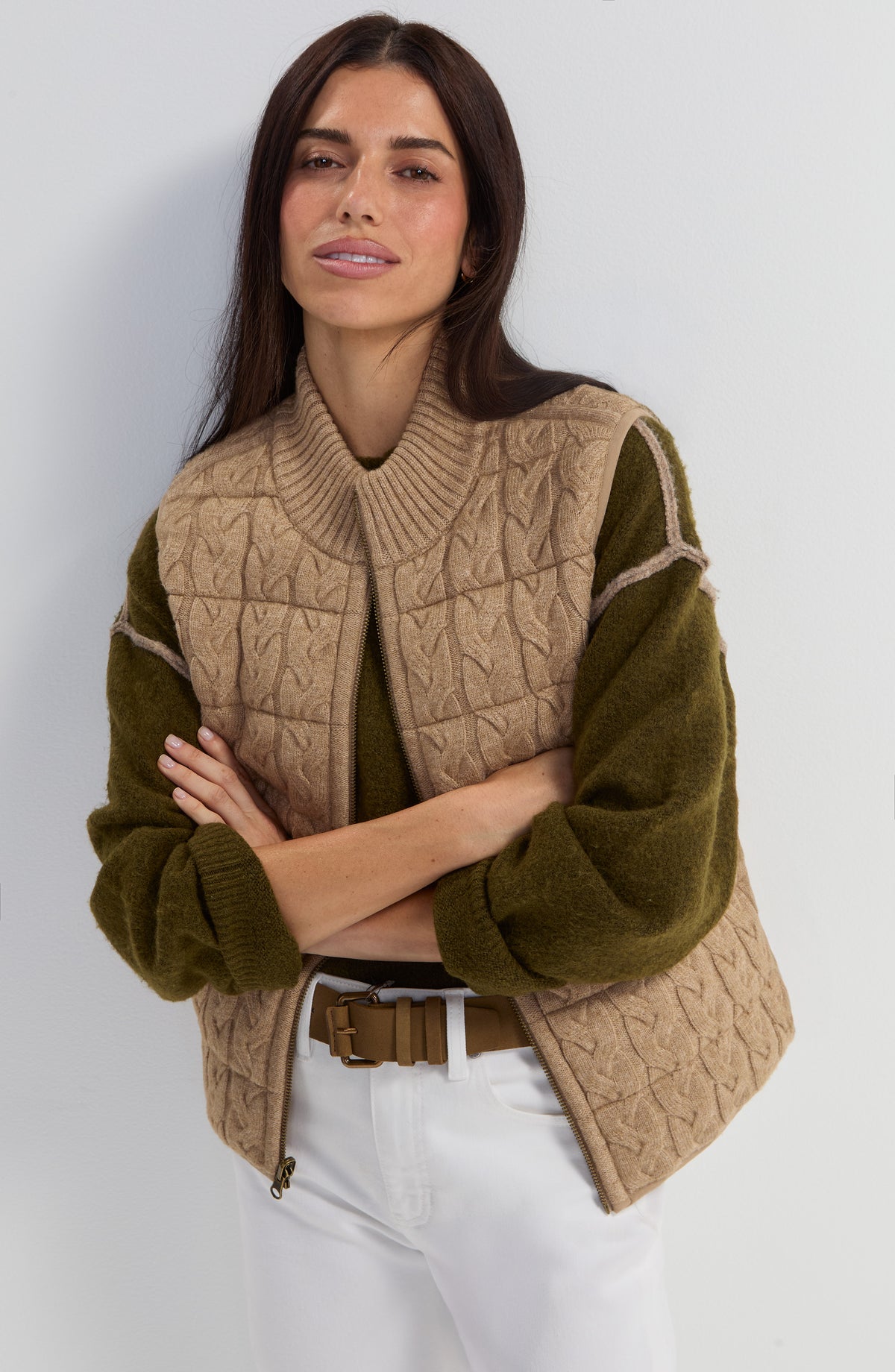 Khaki Reversible Vest
