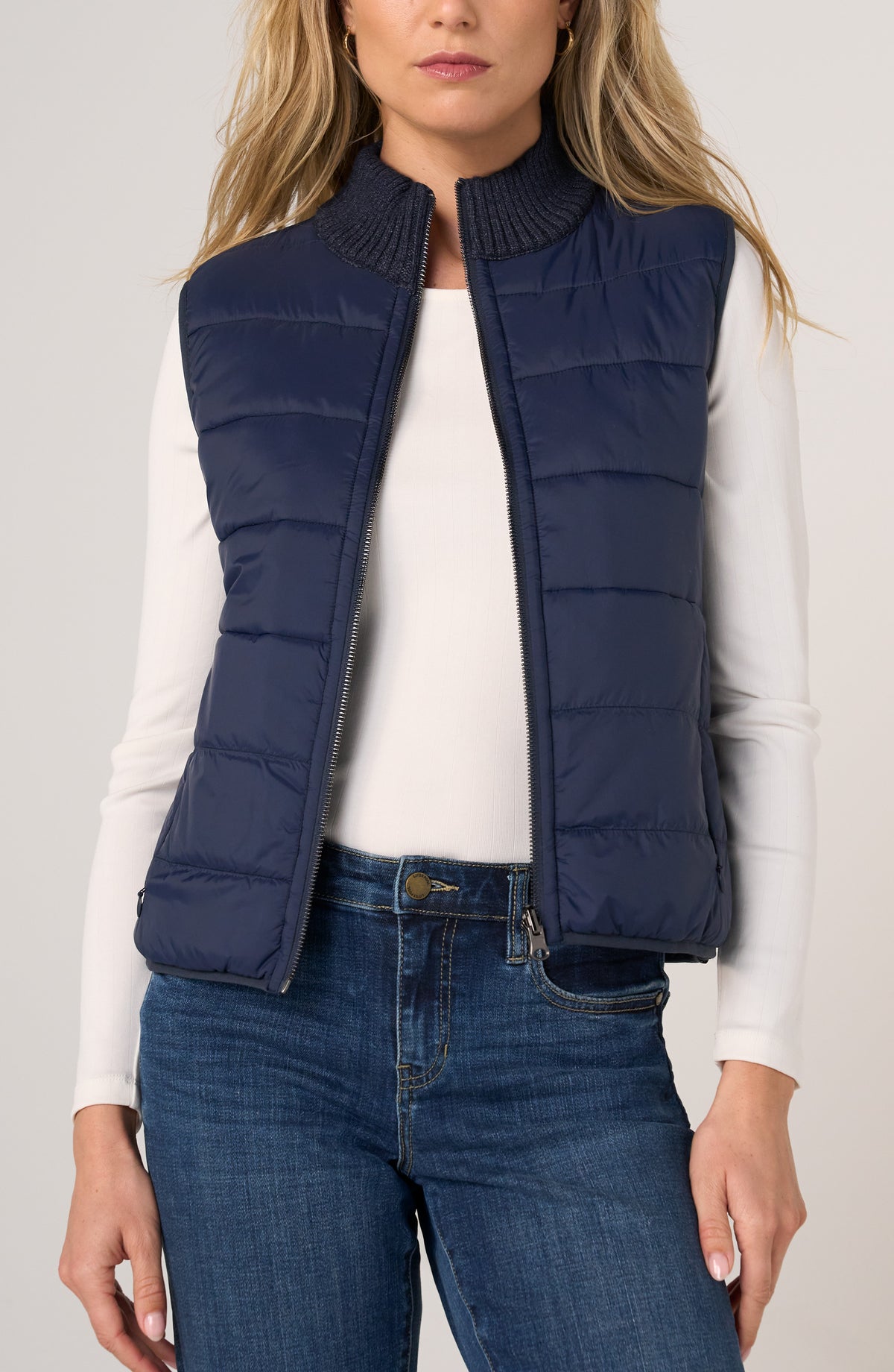 Heather Navy Reversible Vest