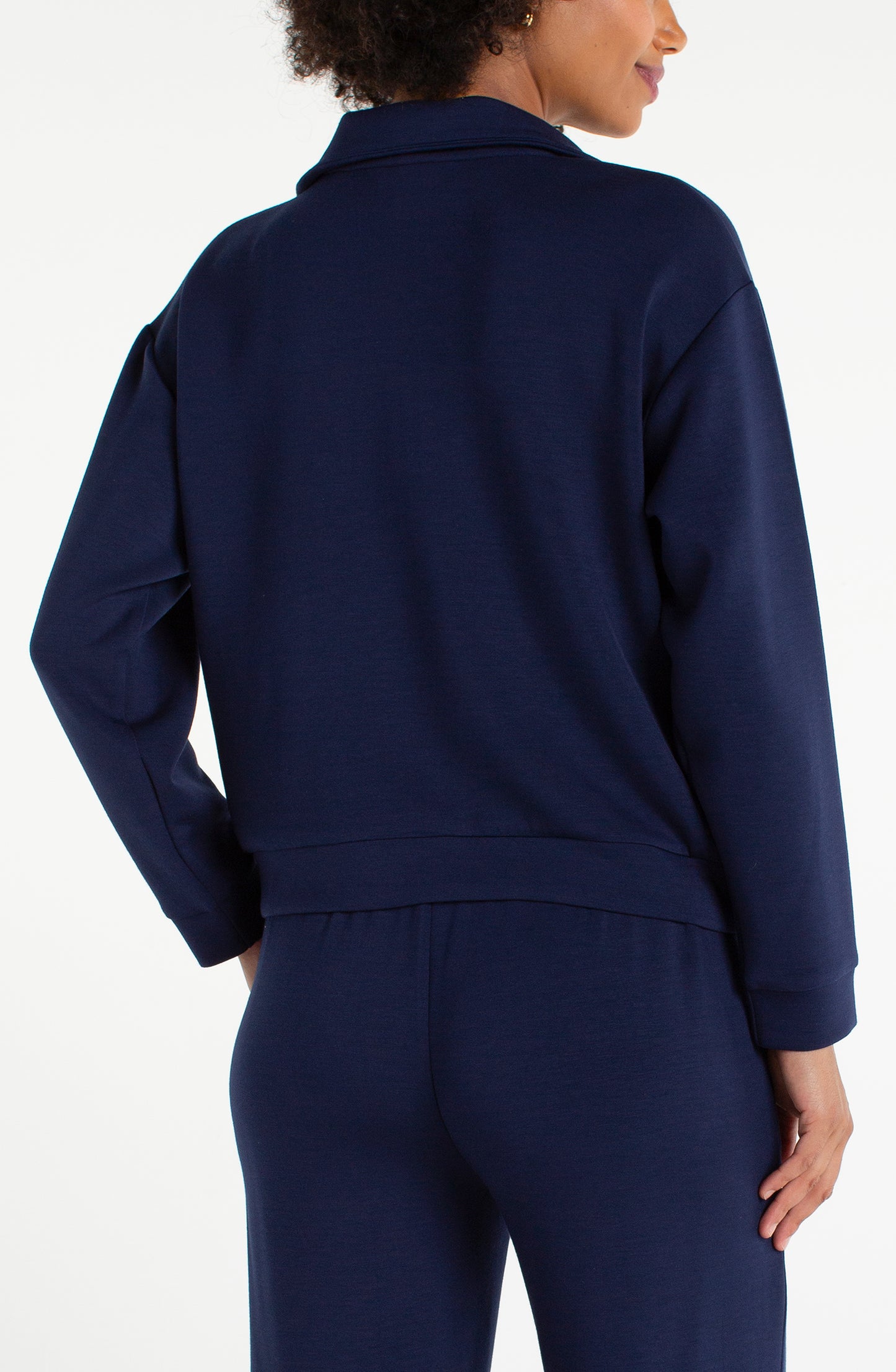 Midnight half zip popover