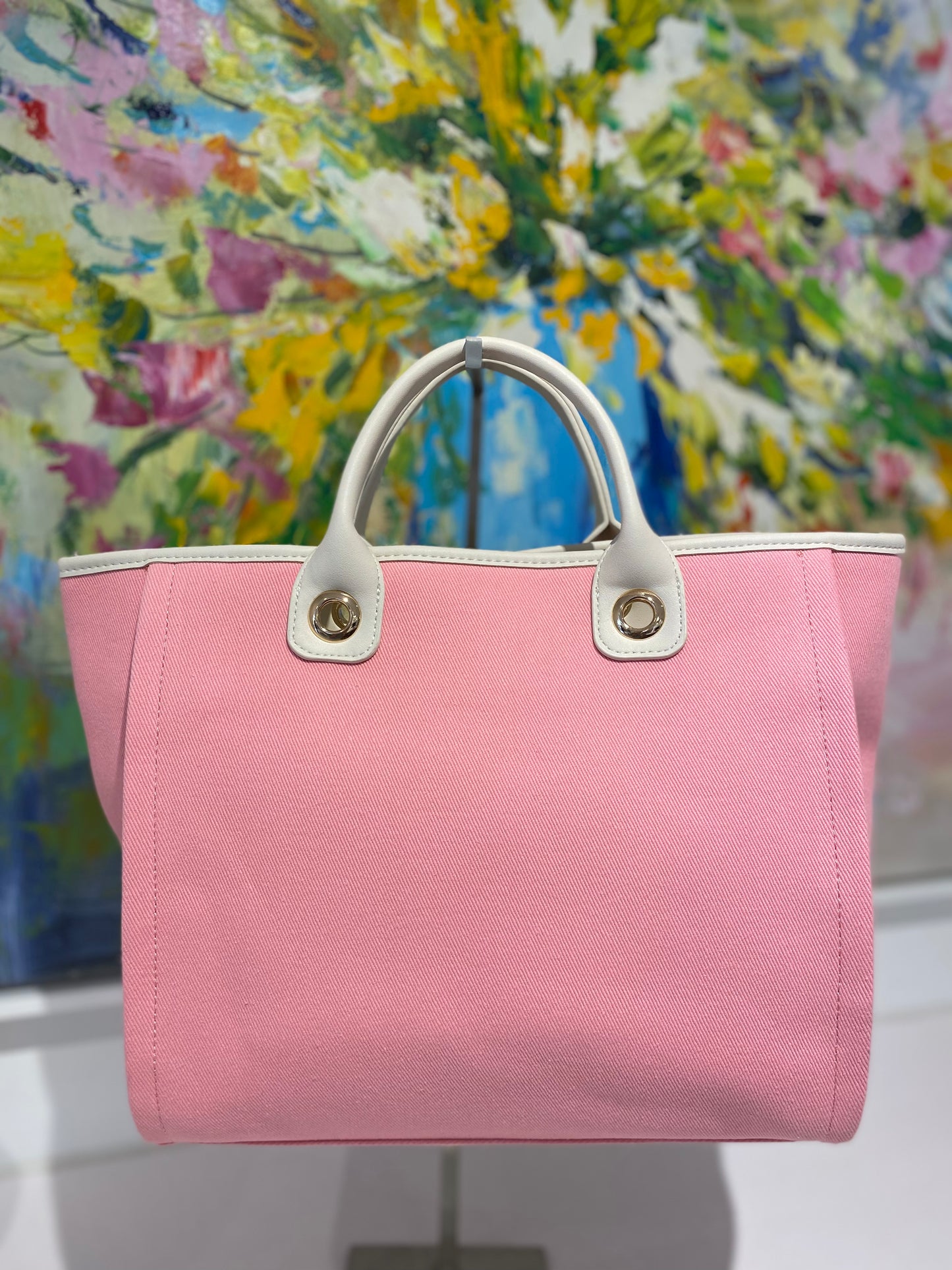 Pink Canvas city bag